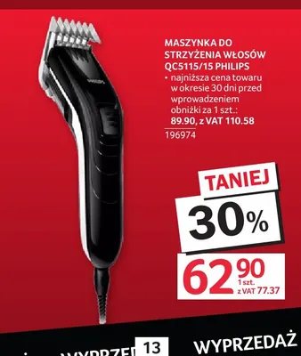 Maszynka do strzyżenia włosów QC5115/15 Philips promocja w Selgros
