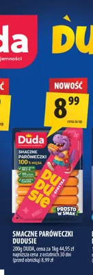 Smaczne paróweczki Duda Dudusie promocja w Arhelan