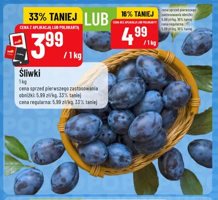 Śliwki promocja w POLOmarket