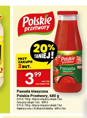 Passata klasyczna Polskie Przetwory promocja w Twój Market