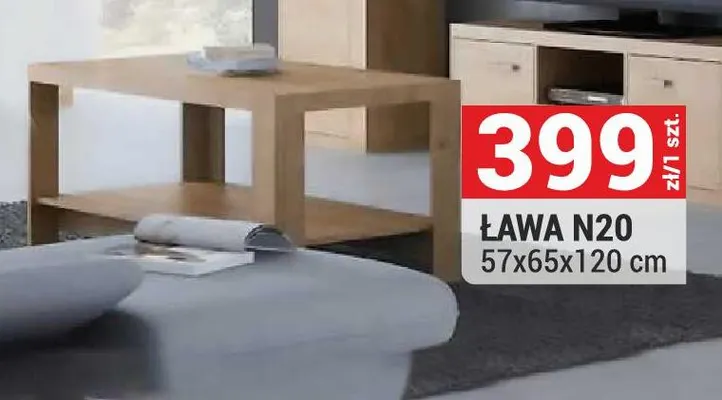 Ława N20 Natural promocja w Merkury Market