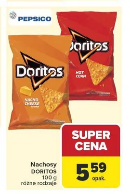 Nachosy Doritos Nacho Cheese promocja w Carrefour