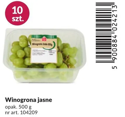 Winogrona jasne promocja w Makro