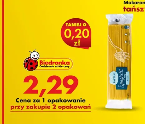 Makaron Spaghetti promocja w Biedronka