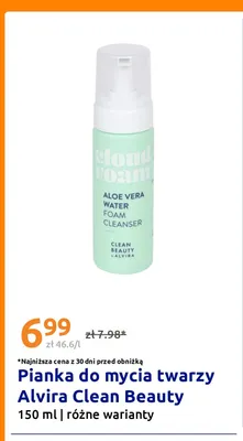 Pianka do mycia twarzy Alvira Clean Beauty promocja w Action