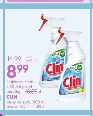Płyn do szyb Lemon Clin promocja w Super-Pharm