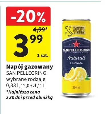 Napój gazowany wybrane rodzaje promocja w Intermarche