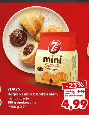 Rogaliki mini z nadzieniem 7Days promocja w Kaufland