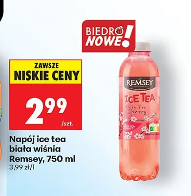 Ice tea biała wiśnia 750 ml promocja w Biedronka