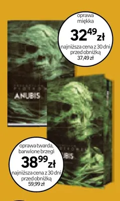 Książka Anubis oprawa miękka Przemysław Piotrowski promocja w Empik