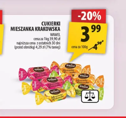 Cukierki Mieszanka Krakowska Wawel promocja w Arhelan