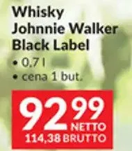 Whisky Johnnie Walker Black Label promocja w Makro