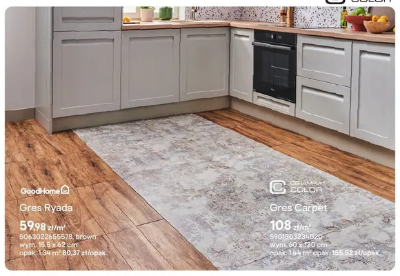 Gres Carpet wym. 60x120cm promocja w Castorama