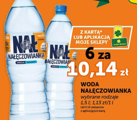 Woda Nałęczowianka wybrane rodzaje promocja w ABC