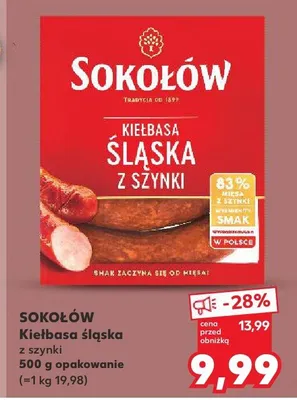 Kiełbasa śląska z szynki promocja w Kaufland