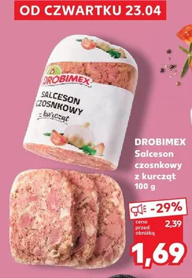 Salceson czosnkowy z kurczat promocja w Kaufland