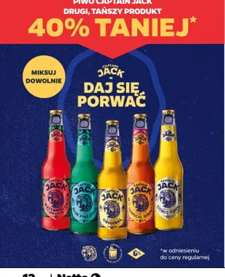 Piwo Captain Jack promocja w Netto