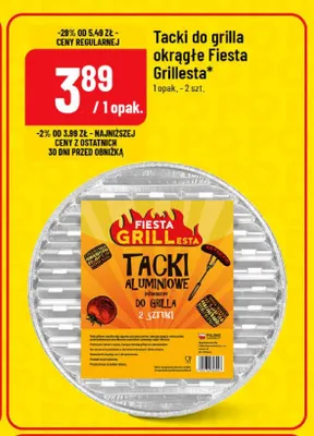 Tacki do grilla okrągłe Fiesta Grillesta promocja w POLOmarket