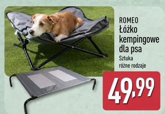 Łóżko kempingowe dla psa ROMEO promocja w Aldi