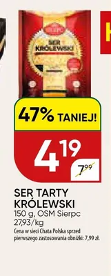 Ser tarty Królewski promocja w Chata Polska