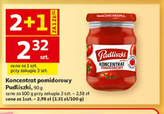 Koncentrat pomidorowy Pudliszki promocja w Auchan