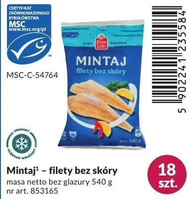 Filety mintaj bez skóry promocja w Makro