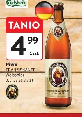 Piwo Franziskaner Weissbier promocja w Intermarche