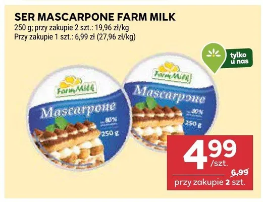 Ser mascarpone promocja w Stokrotka