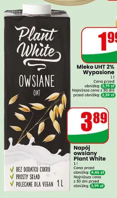Napój owsiany Plant White promocja w Dino