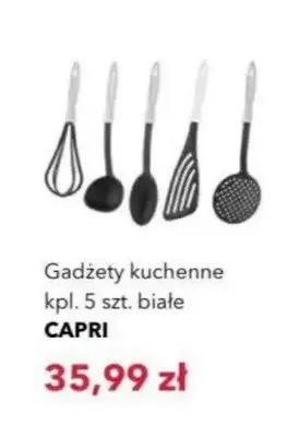 Gadżety kuchenne Capri białe 5-pak promocja w Nela