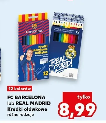 Kredki ołówkowe FC Barcelona promocja w Kaufland