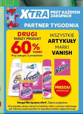 Płyn do odplamiania Vanish Oxi Action promocja w Kaufland