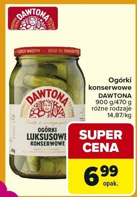 Ogórki luksusowe konserwowe promocja w Carrefour