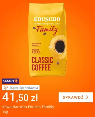 Kawa ziarnista Eduscho Family promocja w Allegro