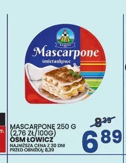 Mascarpone śmietankowe OSM Łowicz promocja w Wafelek