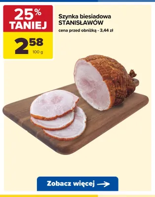 Szynka biesiadowa Stanisławów promocja w Carrefour