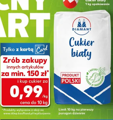 Cukier biały promocja w Kaufland