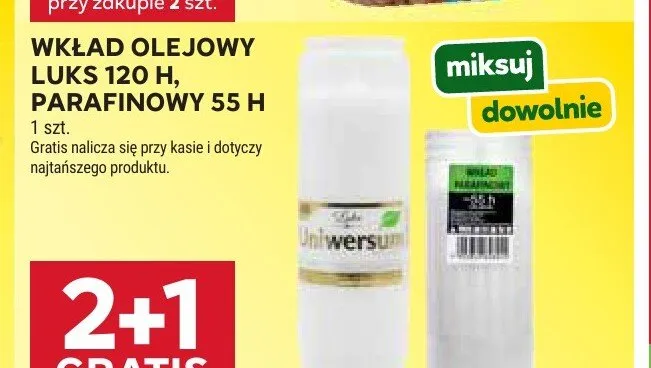 Wkład olejowy Luks 120 H promocja w Stokrotka