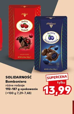 Bomboniera Złota Wiśnia Solidarność promocja w Kaufland