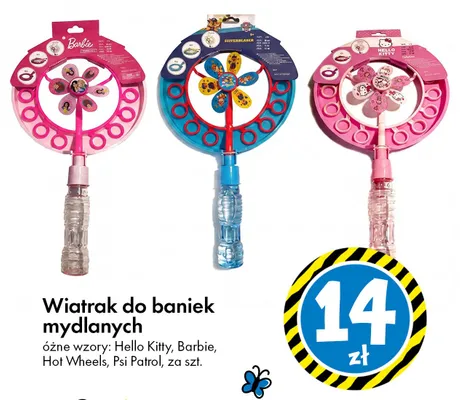 Wiatrak do baniek mydlanych promocja w Tedi