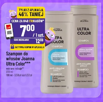 Szampon do włosów Joanna Ultra Color srebrne popielate odcienie blond promocja w POLOmarket