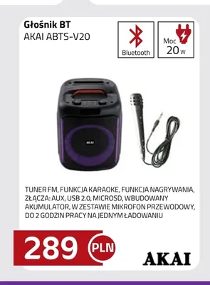Głośnik Bt Akai ABTS-V20 promocja w kakto.pl