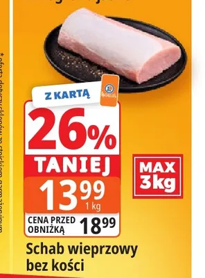 Schab wieprzowy bez kości promocja w Leclerc