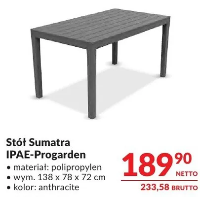 Stół Sumatra IPAE-Progarden promocja w Makro