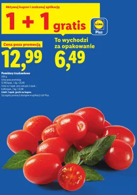 Pomidory truskawkowe promocja w Lidl