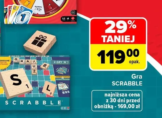 Gra Scrabble Mattel promocja w Carrefour