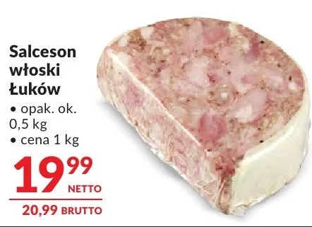 Salceson włoski Łuków promocja w Makro
