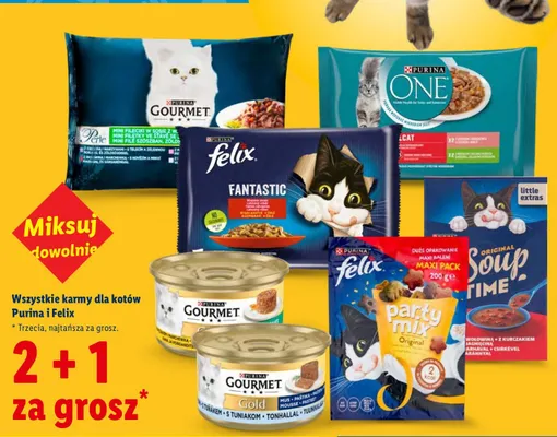 Karma dla kotów Purina Original Soup Time promocja w Lidl