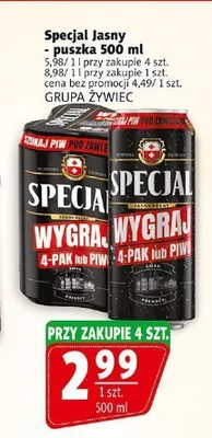 Piwo Specjal Jasny promocja w Prim Market