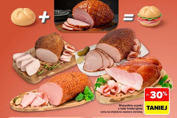 Szynki z lady tradycyjnej promocja w Carrefour Market